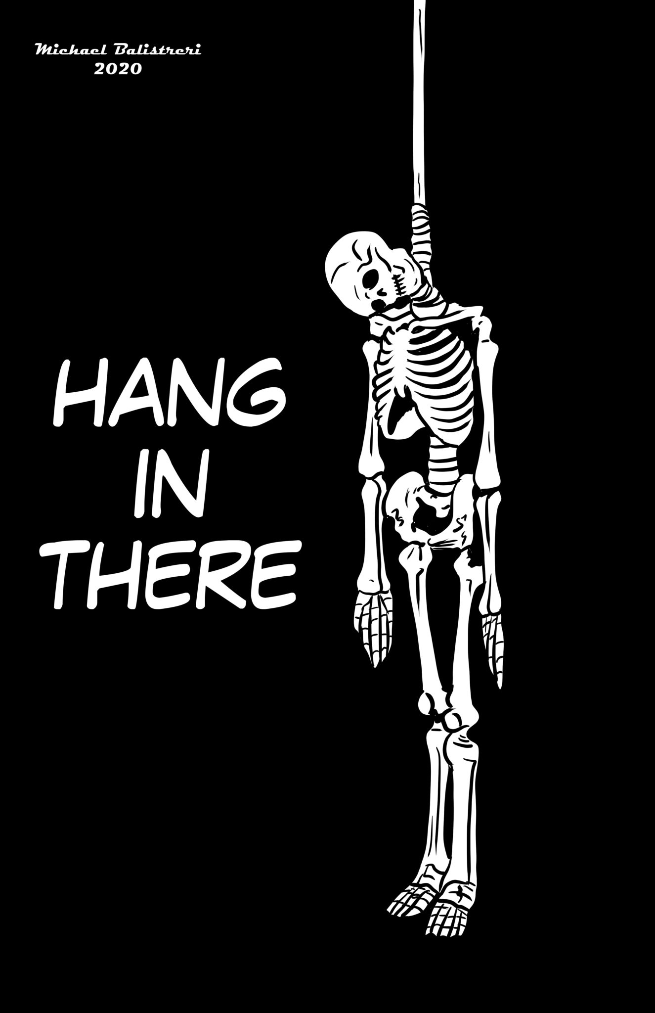 Hanging Skeleton | Black Snow Comics